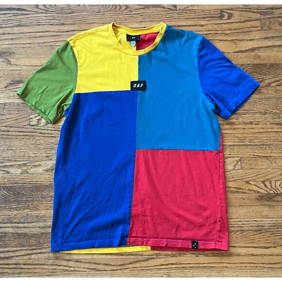 Lazy Oaf Color Block T Shirt Tee Top  Mens Size Medium - Picture 3 of 8